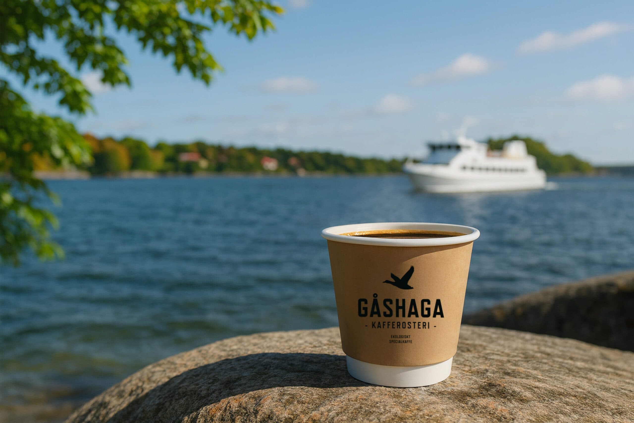 Gåshaga Kafferosteri logotyp