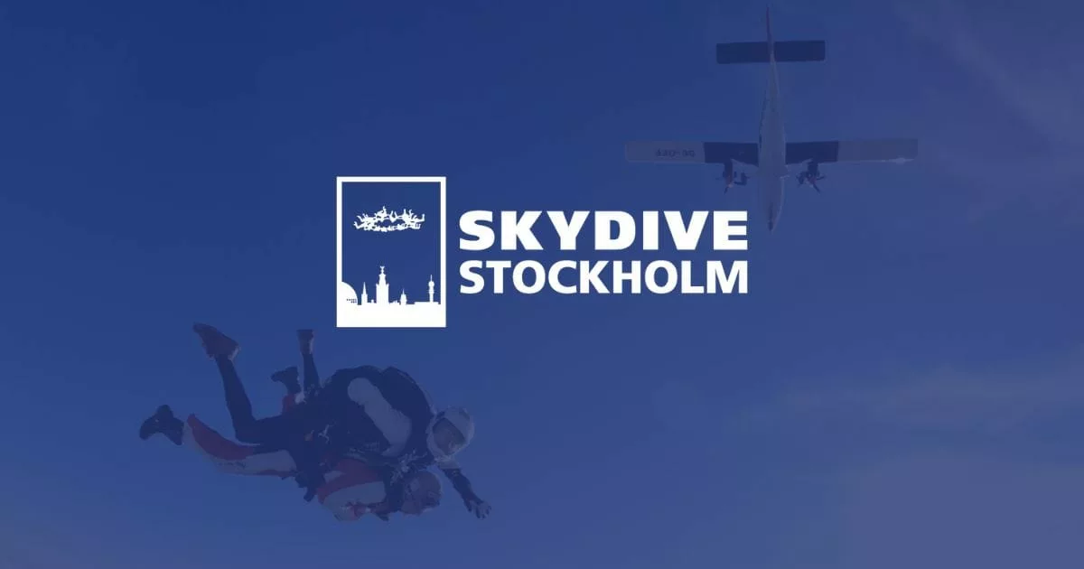 Hoppa fallskärm nära Stockholm logotyp